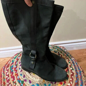 Cole  Haan dark green leather boots